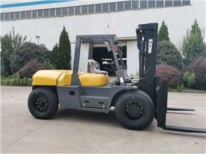 কনটেইনার ডিপোর জন্য 10 টন ডিজেল কাউন্টারবেলেন্স ফর্কলিফ্ট